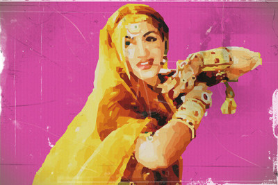 

Madhubala 1 Canvas painting | Wall Art Poster Paper Print(12 inch X 18 inch, Rolled)