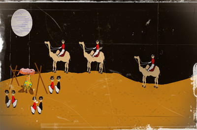 

Enjoy in Desert | Wall Art Poster Paper Print(12 inch X 18 inch, Rolled)