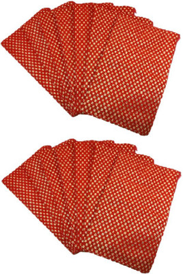 

Addyz Pack of 14 Pieces Bridal Gifting Suhag Pitara Bag Return Gifting Pouch Pouch(Red)