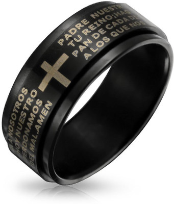 

Bling Jewelry Silver Ring, Black