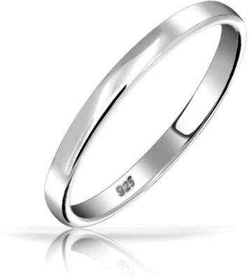 

Bling Jewelry Sterling Silver Sterling Silver Plated Ring, Grey
