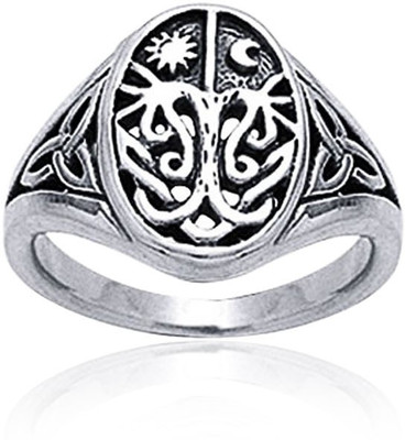 

Bling Jewelry Sterling Silver Sterling Silver Plated Ring, Grey