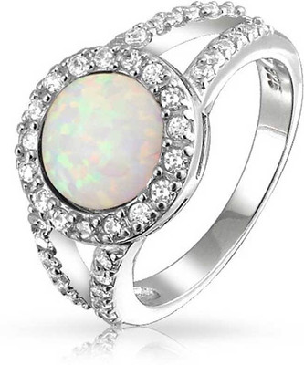 

Bling Jewelry Sterling Silver Cubic Zirconia Sterling Silver Plated Ring, White
