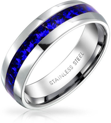 

Bling Jewelry Silver Sapphire Ring, Blue