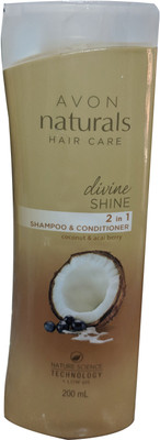 

Avon Naturals Divine shine 2 in 1 shampoo & Conditioner(200 ml)