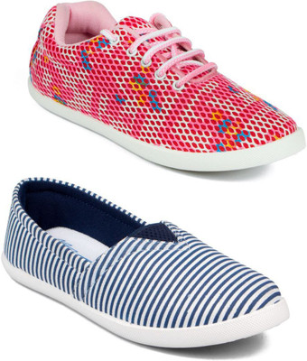 

Asian Women shoes pack of 2 Casuals For Women(Multicolor