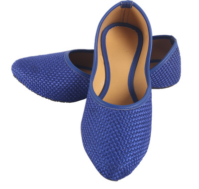 

DFR Ethnic Jute Jutis For Women(Blue, 01 blue