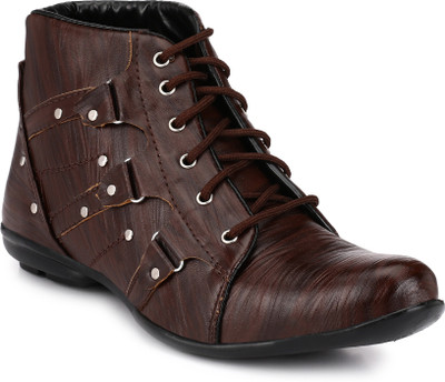 

RESTINFOOT Party Wear For Men(Brown