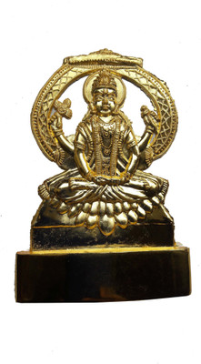 

Anant Anant Lord Badri Narayan Idol Decorative Showpiece - 10 cm(Zinc, Gold)