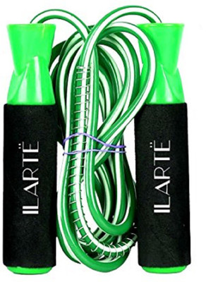 ILARTE exclusive gym training skipping rope Ball Bearing Skipping Rope(Green, Pack of 1) available at flipkart for Rs.298