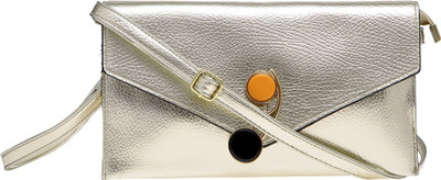 

Satchel Bags Women Casual Gold PU Sling Bag