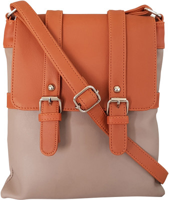 

Toteteca Bag Works Women Casual Beige PU Sling Bag