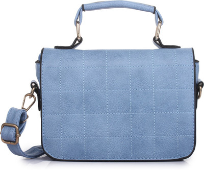 

Zornna Women Casual Blue Leatherette Sling Bag