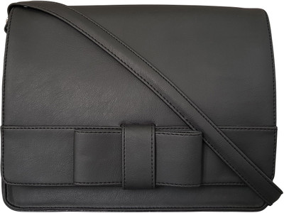 

Toteteca Bag Works Women Formal Black PU Sling Bag