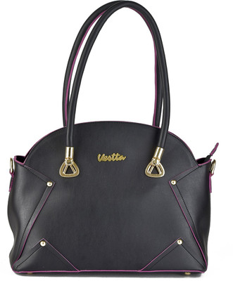 

Vestta Women Casual Black PU Shoulder Bag