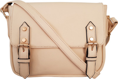 

Toteteca Bag Works Women Formal Beige PU Sling Bag
