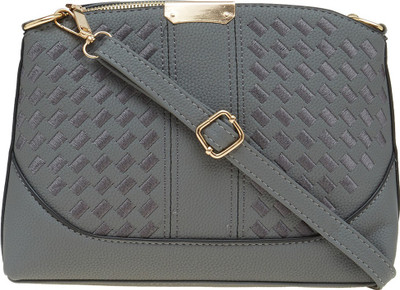

Satchel Bags Women Casual Grey PU Sling Bag