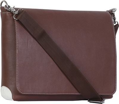 

Strutt Men & Women Brown, White Leatherette Sling Bag