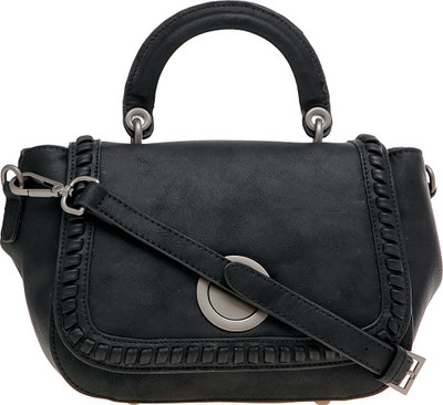 

Satchel Bags Women Casual Black PU Sling Bag