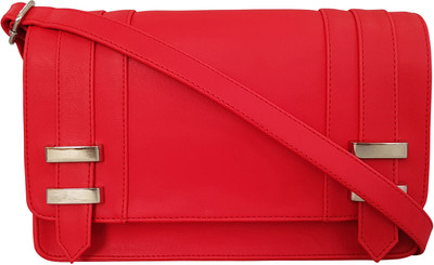 

Toteteca Bag Works Women Casual Red PU Sling Bag