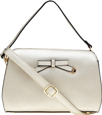 

Satchel Bags Women Casual Gold PU Sling Bag