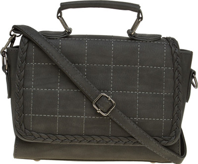 

Satchel Bags Women Casual Grey PU Sling Bag