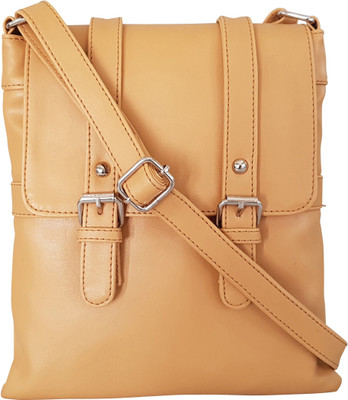

Toteteca Bag Works Women Formal Brown PU Sling Bag