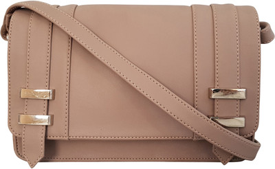 

Toteteca Bag Works Women Formal Beige PU Sling Bag