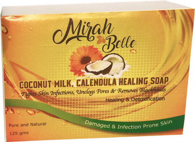 

Mirah Belle Naturals Coconut Milk, Calendula Healing Soap(125 g)