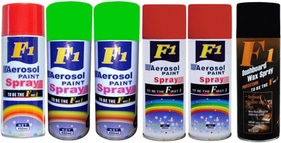 

F1 Premium Multicolor Spray Paint 450 ml(Pack of 6)