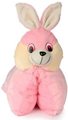

BB SOFT TOYS Pink Rabbit 2 in 1 Pillow-32 cm (Pink) - 32 cm(Pink)