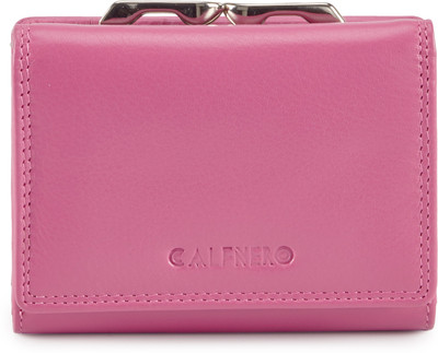 

Calfnero Women Pink Genuine Leather Wallet(5 Card Slots), Fuchsia