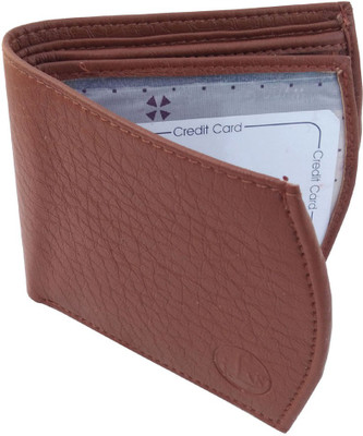 

ILW Men Tan Genuine Leather Wallet(6 Card Slots)