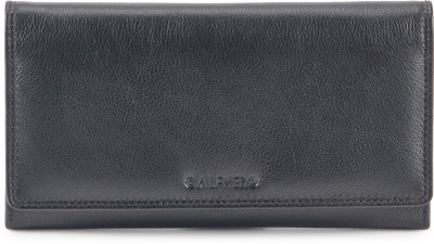 

Calfnero Women Black Genuine Leather Wallet(8 Card Slots)