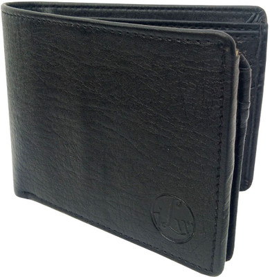 

ilw Men Black Genuine Leather Wallet(6 Card Slots)