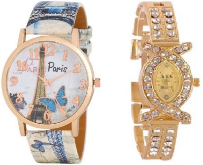 passpass NEW LATEST COLLECTION FABRIC MULTI COLOR X GOLD Watch  - For Women   Watches  (passpass)