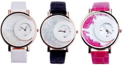 PEPPER STYLE White Black & Pink Wrist Analogue Girls & Womens STYLE 071 Watch  - For Girls   Watches  (PEPPER STYLE)