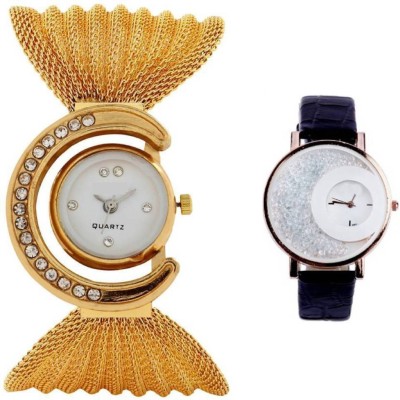 PEPPER STYLE Gold Butterfly And Mxre Black Wrist Watch Girls & Womens STYLE 048 Watch  - For Girls   Watches  (PEPPER STYLE)