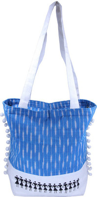 

eKolhapuri Pure Cotton Sling Bag(Blue, 5 L)