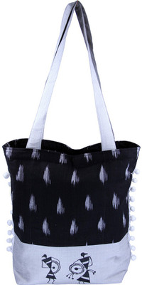 

eKolhapuri Pure Cotton Sling Bag(Grey, Black, 5 L)
