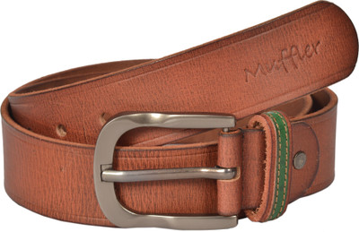 Muffler Men Casual Tan Genuine Leather Belt