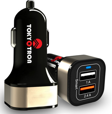 

Tokyotron 3.1 amp Turbo Car Charger(Black)