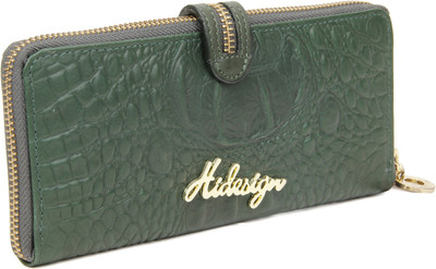 

Hidesign Casual Green Clutch