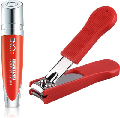 

Oriflame Sweden The ONE Lip Sensation Vinyl Gel 5ml (Tangerine Tango - 32444) With Nail Cutter(Set of 2)
