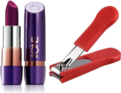 

Oriflame Sweden The ONE 5-in-1 Colour Stylist Lipstick 4g (Deep Purple - 33545) With Nail Cutter(Set of 2)