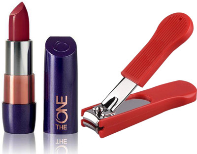 

Oriflame Sweden The ONE 5-in-1 Colour Stylist Lipstick 4g (SmokeRed - 30674) With Nail Cutter(Set of 2)