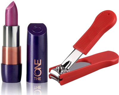 

Oriflame Sweden The ONE 5-in-1 Colour Stylist Lipstick 4g (Mysterious Pink - 30663) With Nail Cutter(Set of 2)