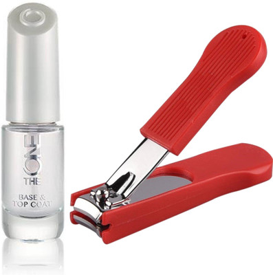 Oriflame Sweden The ONE Base & Top Coat (31029) With Nail Cutter(Set of 2)