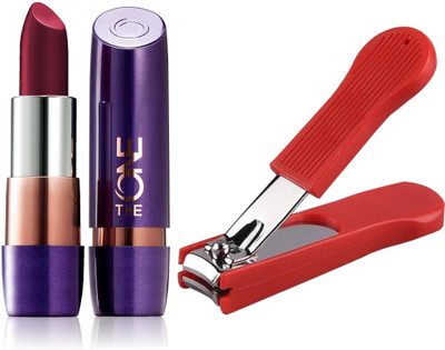 

Oriflame Sweden The ONE 5-in-1 Colour Stylist Lipstick 4g (Very Burgundy - 33544) With Nail Cutter(Set of 2)