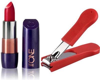 

Oriflame Sweden The ONE 5-in-1 Colour Stylist Lipstick 4g (London Red - 30670) With Nail Cutter(Set of 2)